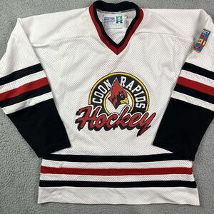 Vintage Coon Rapids Cardinals Hockey Jersey Minnesota School MN Sz M‎